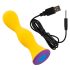 You2Toys Fargerik - oppladbar, vanntett analvibrator (gul)