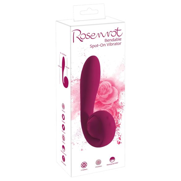 You2Toys Rosenrot - oppladbar vanntett G-punkt-vibrator (rød)