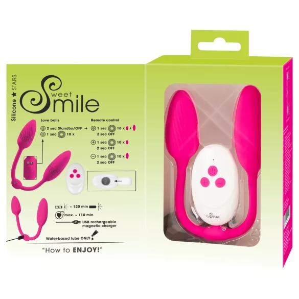 Sweet Smile - RC Dobbelt G‑kule (rosa)