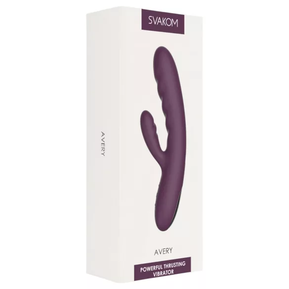 Svakom Avery - Oppladbar, lilla klitorisvibrator med støtfunksjon