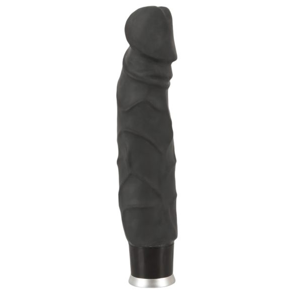 Nature Skin - realistisk vibrator - svart (22 cm)