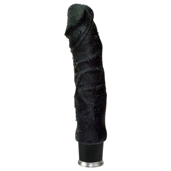 Nature Skin - realistisk vibrator - svart (22 cm)