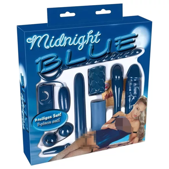 You2Toys - Midnight Blue - vibratorsett (9 deler)