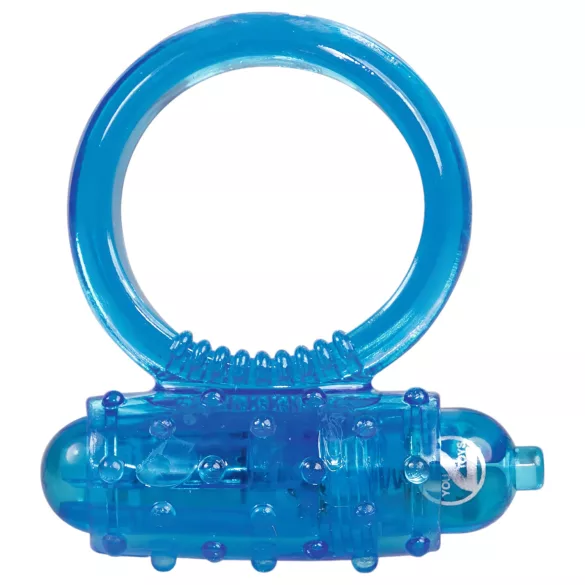 You2Toys - silikon vibrasjonsring for penis (blå)