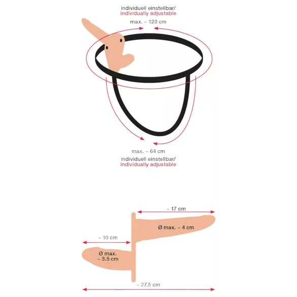 You2Toys - Festepå Duo Vibrator - Naturlig