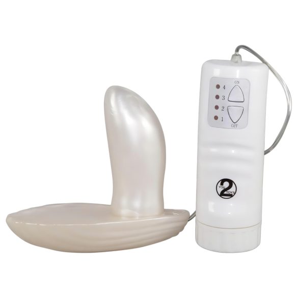 You2Toys - Skjell - Festbar Vibrator (Hvit)