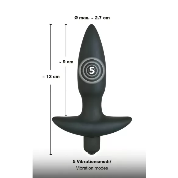 Black Velvet liten analvibrator