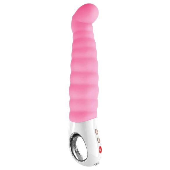 Fun Factory G5 - oppladbar, vanntett G-punktvibrator med riller (rosa)