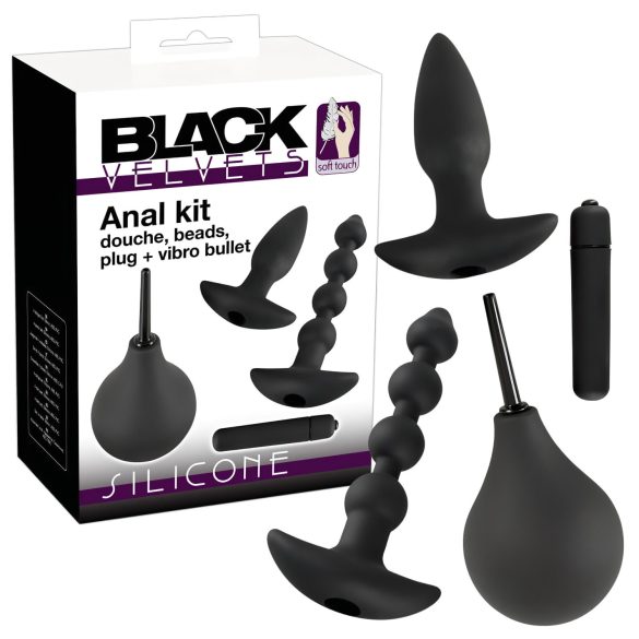Black Velvet anale vibrator sett (4 deler)