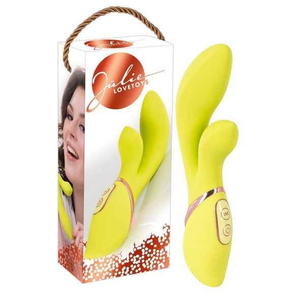 Jülie - klitorisvibrator med arm (gulgrønn)