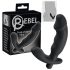 Rebel - prostata vibrator med penisform (svart)