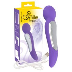 SMILE Tryllestav - 2-motors massasjevibrator (lilla)