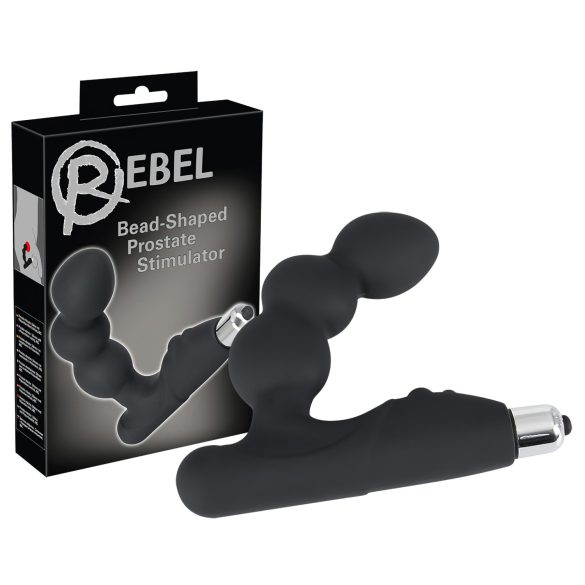 Rebel - kuleformet prostata-vibrator (svart)