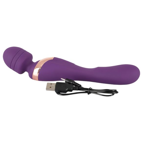 Javida Double - massasjevibrator (lilla)