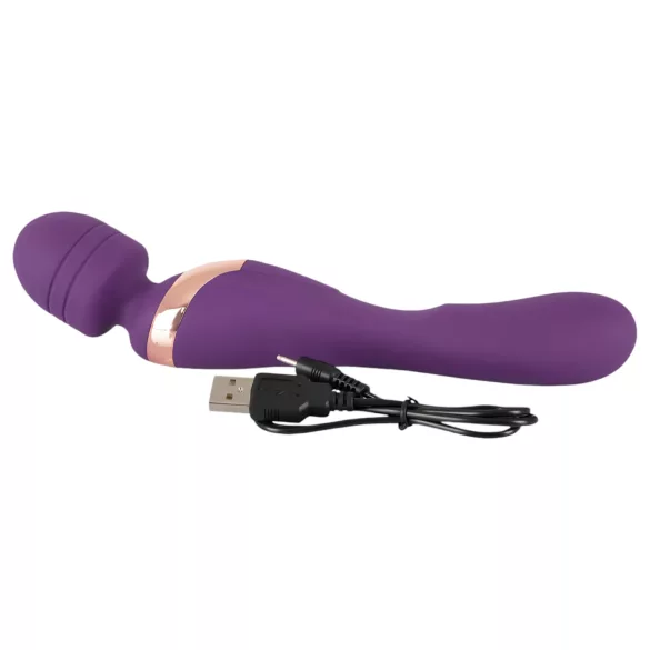 Javida Double - massasjevibrator (lilla)