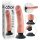 King Cock 9 sugekoppvibrator (23 cm) - naturlig