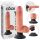 King Cock 7 sugekoppvibrator (18 cm) - naturtro