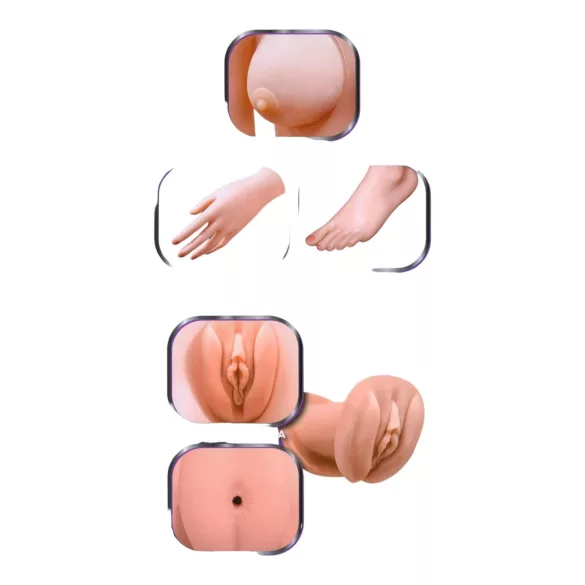 Beskjeden Camilla - livaktig gummidame