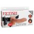 Fetisj Strap-on 7 - festet vibrator (naturlig)