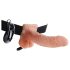 Fetisj Strap-on 7 - festet vibrator (naturlig)