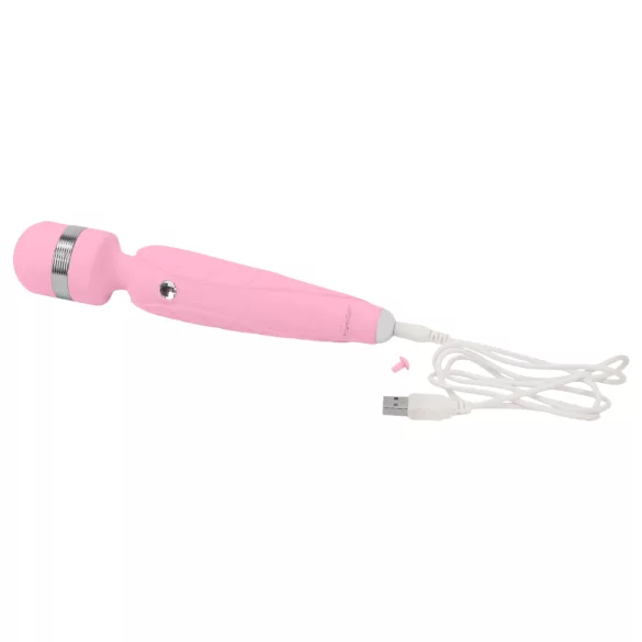 Pillow Talk Cheeky Wand - oppladbar massasjevibrator (rosa)