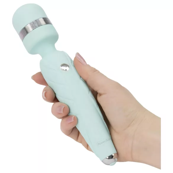 Pillow Talk Cheeky Wand - oppladbar massasjestav (turkis)