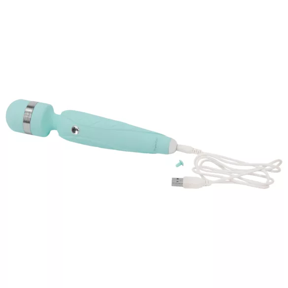 Pillow Talk Cheeky Wand - oppladbar massasjestav (turkis)