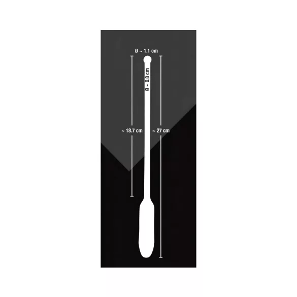 You2Toys DILATOR - silikon, vibrerende dilator - svart (8-11mm)