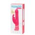 Happyrabbit Thruster - oppladbar, rosa vibrator med klitorisarm