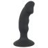Black Velvet - oppladbar analvibrator med penis (svart)
