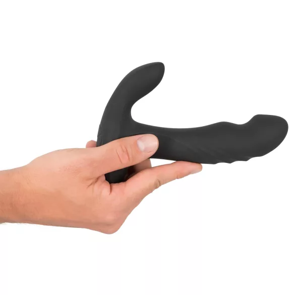 Rebel - roterende perleprostata massasjevibrator (svart)