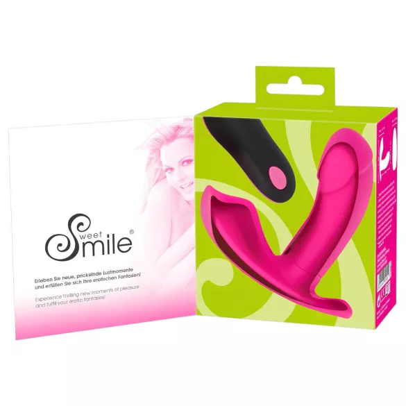 SMILE Tanga - bærbar, oppladbar trådløs vibrator (rosa)