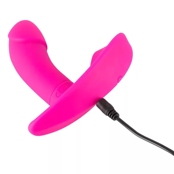 SMILE Tanga - bærbar, oppladbar trådløs vibrator (rosa)