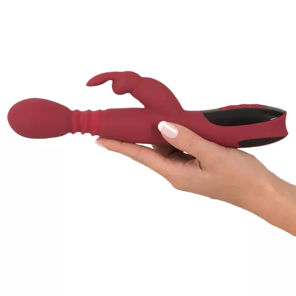 You2Toys Massager - støtende/roterende, varmende G-punktvibrator (rød)
