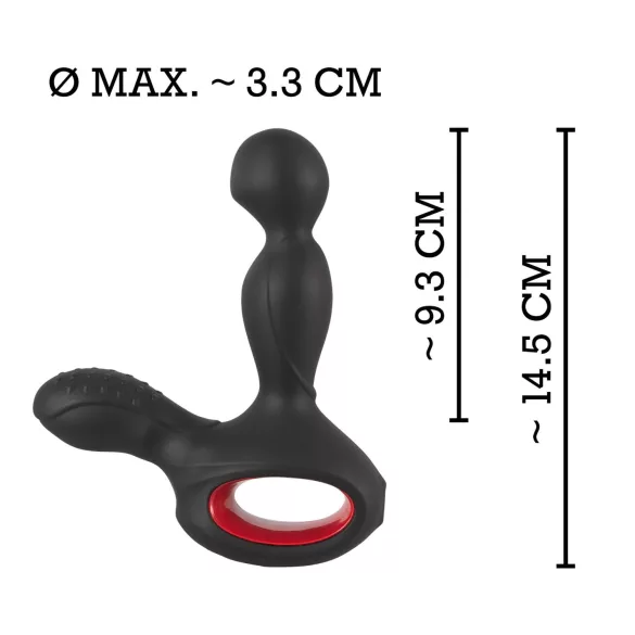 You2Toys Massasjestav - roterende og oppvarmende prostata vibrator (svart)