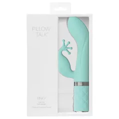  Pillow Talk Kinky - oppladbar G-punkt-vibrator med 2 motorer (turkis)