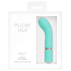   Pillow Talk Racy - oppladbar, slank G-punkt-vibrator (turkis)