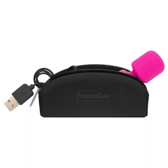 PalmPower Pocket Wand - mini massasjevibrator (rosa-svart)