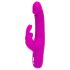 Happyrabbit Realistic Slim - oppladbar vibrator med klitorisarm (lilla)
