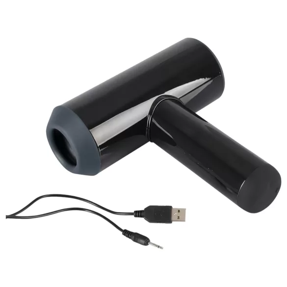 Rebel - Oppladbar, vibrerende masturbator i svart