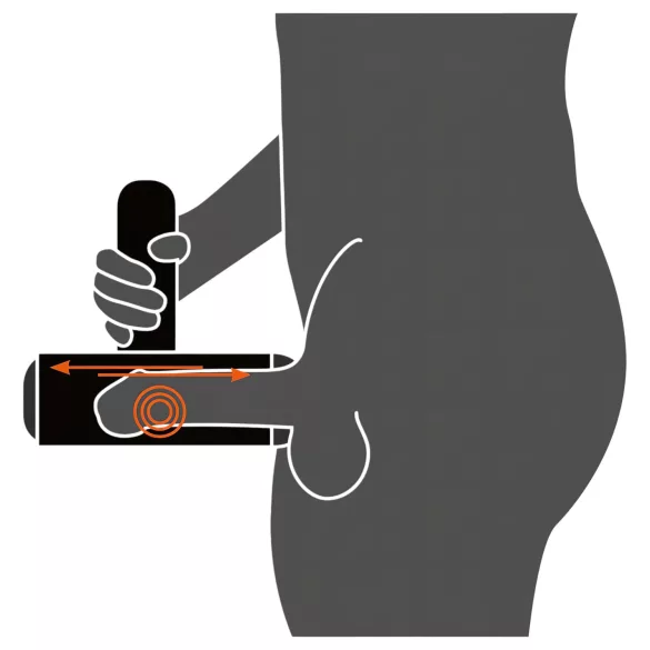 Rebel - Oppladbar, vibrerende masturbator i svart