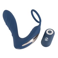 You2Toys Prostata Plugg - anal vibrator med penisring (blå)