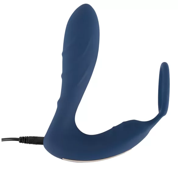 You2Toys Prostata Plugg - anal vibrator med penisring (blå)