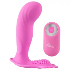   SMILE G-Spot Panty - bærbar oppladbar, trådløs vibrator (rosa)