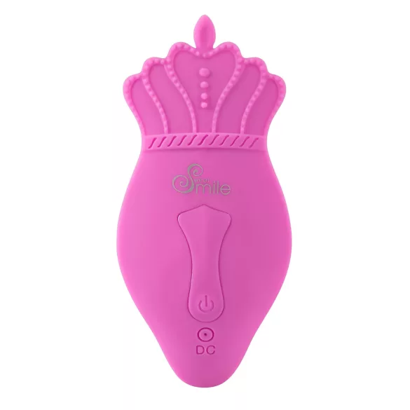 SMILE G-Spot Truse - oppladbar, trådløs strap-on vibrator (rosa)
