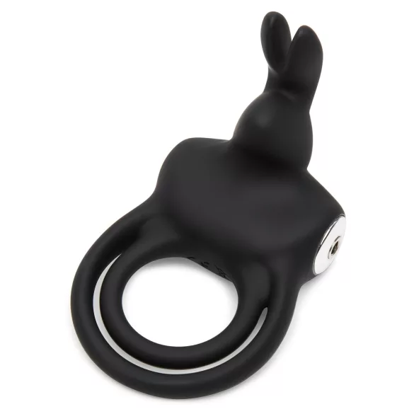 Happyrabbit Cock - vanntett, oppladbar penis- og testikkelring (svart)