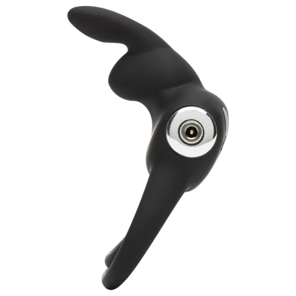 Happyrabbit Cock - vanntett, oppladbar penis- og testikkelring (svart)