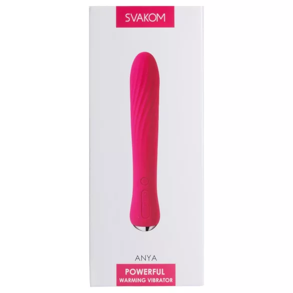 Svakom Anya - oppladbar varmestav vibrator (rød)