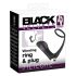 Black Velvet - anal vibrator med penisring (svart)