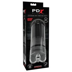   PDX Elite Extender Pro - Oppladbar Suge-Vibrator Kunstig Vagina (Svart)